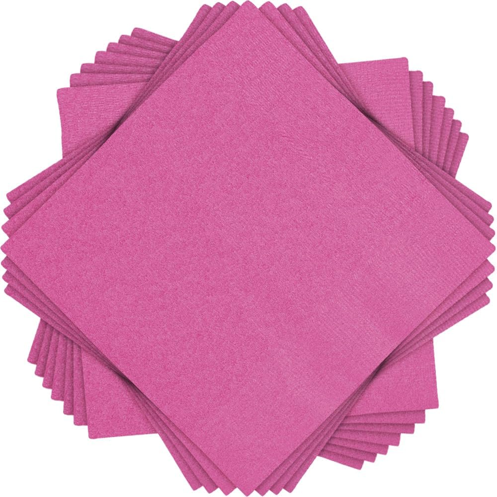 20pcs Beverage Napkins (Hot Pink)