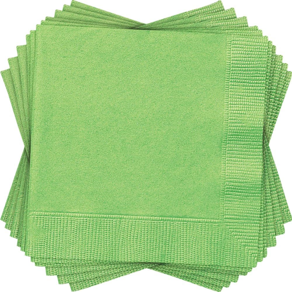 20pcs Beverage Napkins (Lime Green)