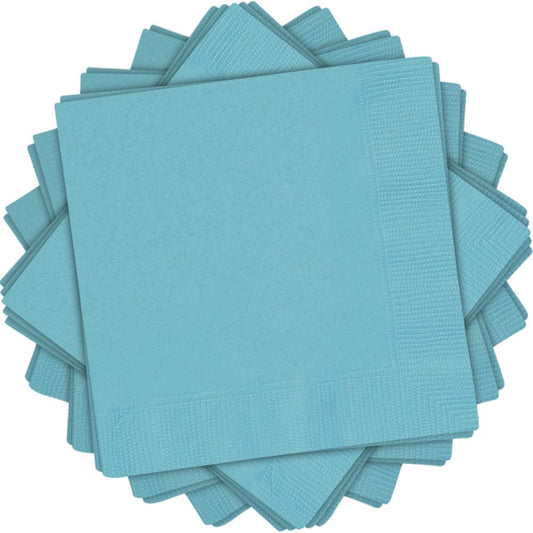 20pcs Beverage Napkins (Terrific Teal)