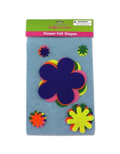 21pcs Flower Felt Shapes