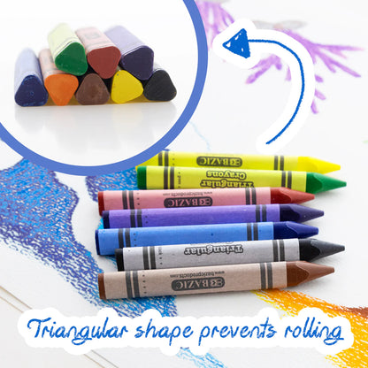 8pcs Triangle Crayons