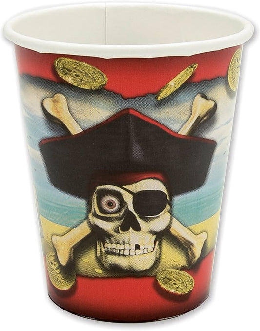 8pcs 9oz Pirate Bounty Cups