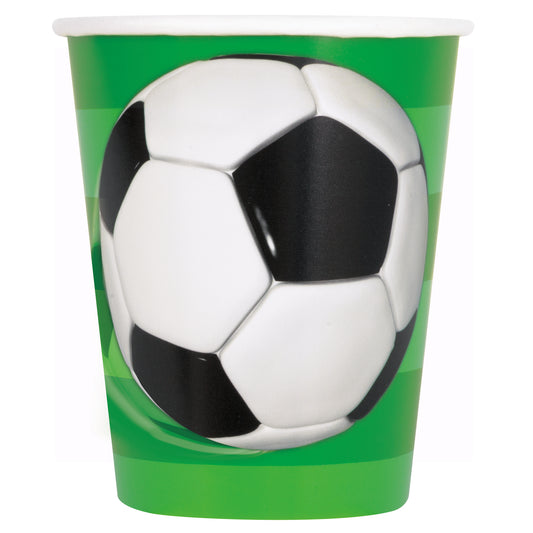 8pcs 3D Soccer Cups