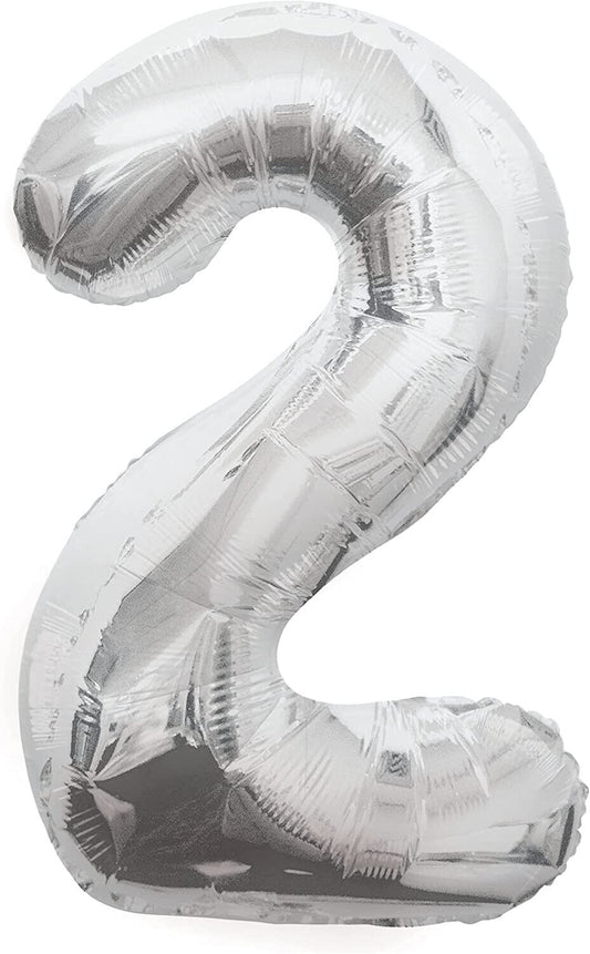 34" #2 Silver Balloon (Helium)