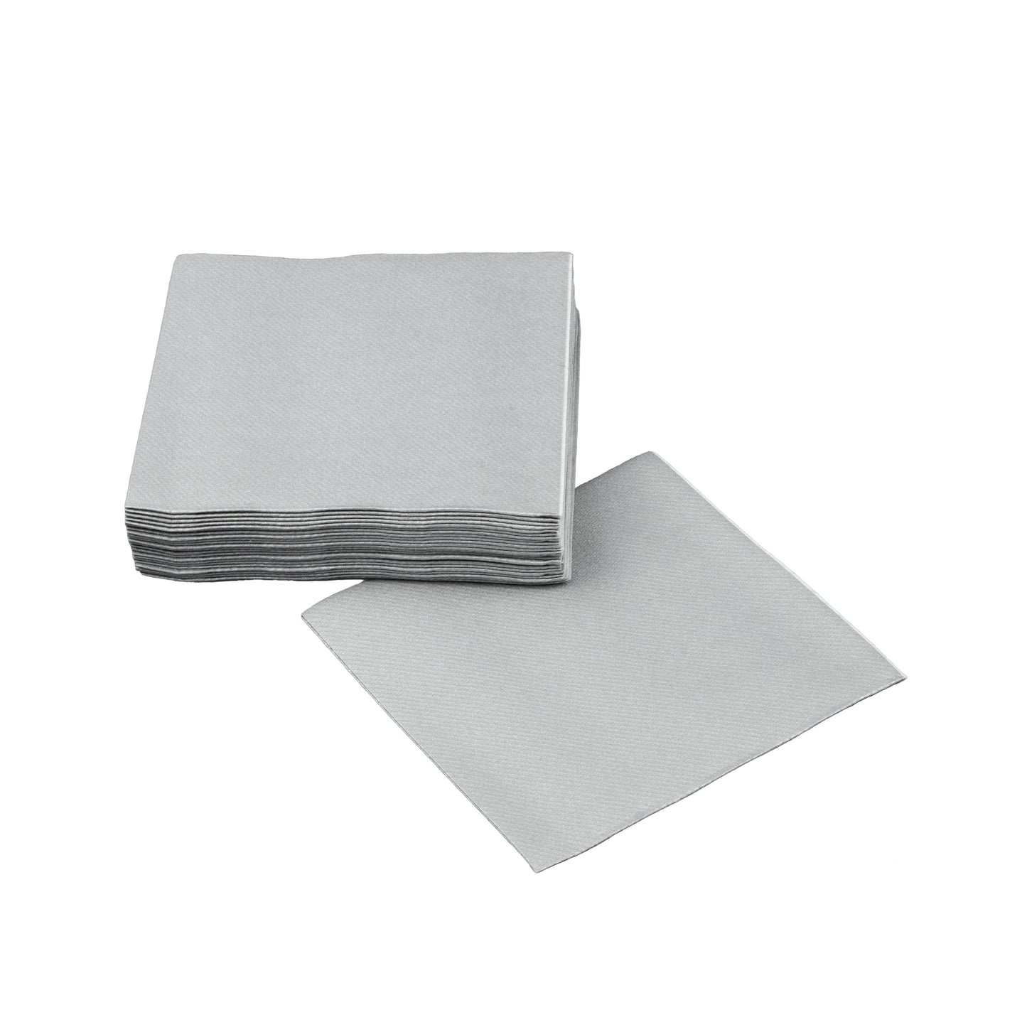 20pcs Beverage Napkins (Silver)