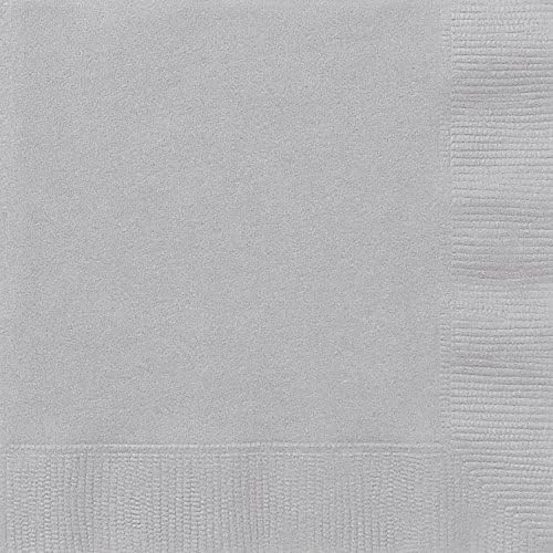 20pcs Luncheon Napkins (Silver)