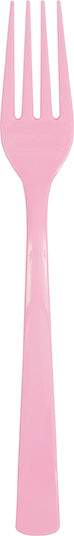 18pcs Lovely Pink Plastic Forks