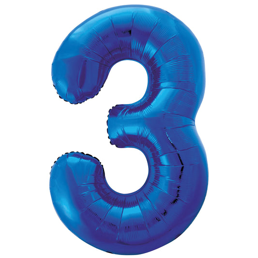 34" #3 Royal Blue Balloon (Helium)