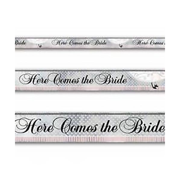 12ft "Here Comes the Bride" Banner