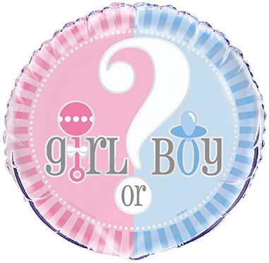 Girl or Boy Foil Balloon