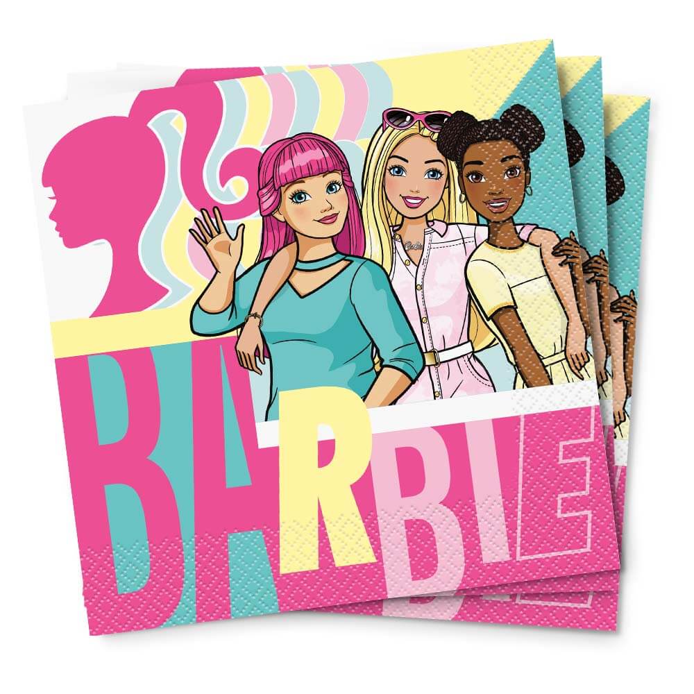 16pcs Barbie Luncheon Napkins