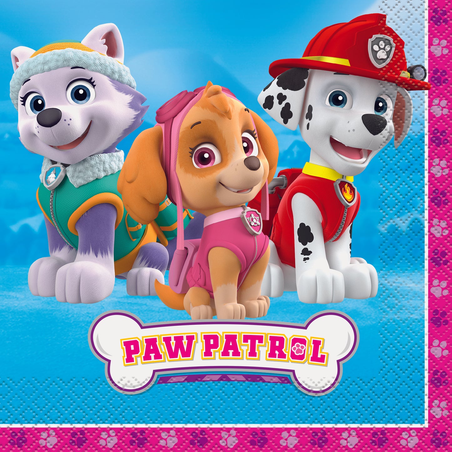 16pcs Paw Patrol Girl Luncheon Napkins