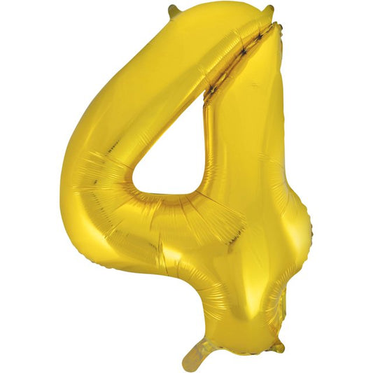 34" #4 Balloon (Gold)