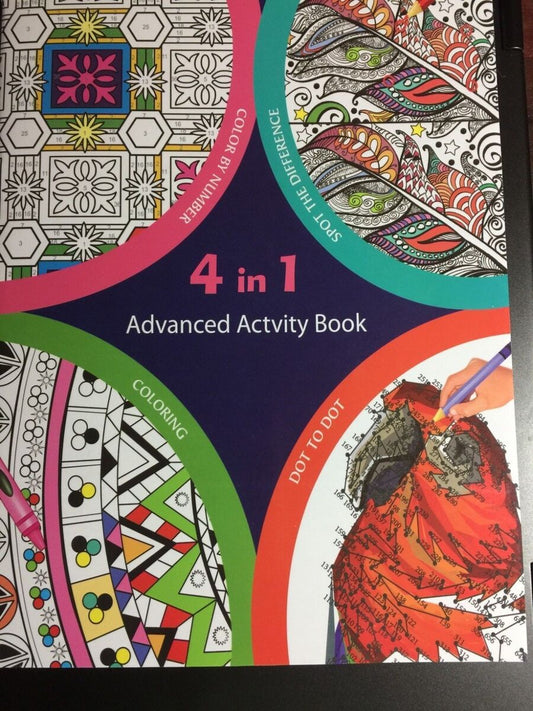 4 in 1 Advanced Adult Activity Book