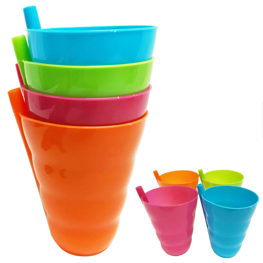 4pcs 8oz Plastic Cups Set