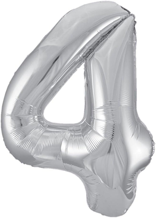 34" #4 Balloon (Silver)