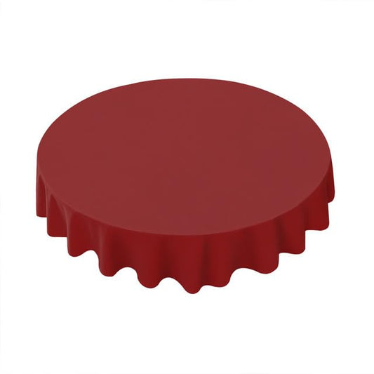 84" Plastic Round Tablecover (Burgundy)