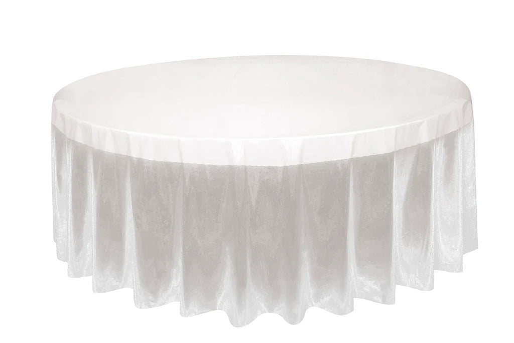 84" Plastic Round Tablecover (Clear)