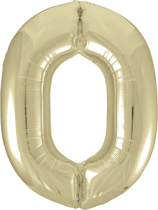 34" #0 White Gold Balloon (Helium)