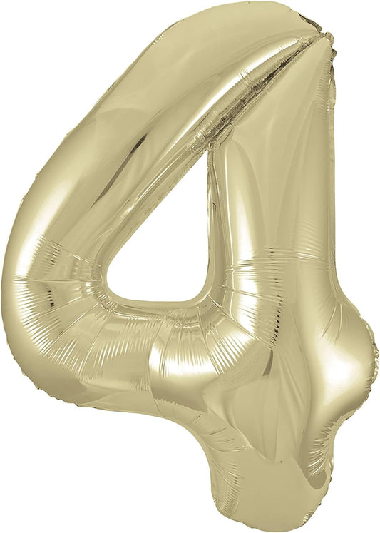 34" #4 White Gold Balloon (Helium)