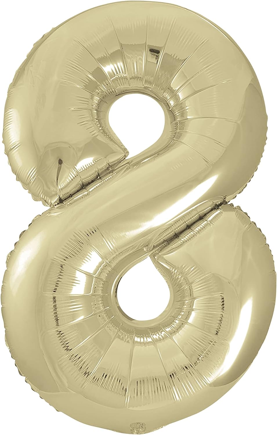 34" #8 White Gold Balloon (Helium)