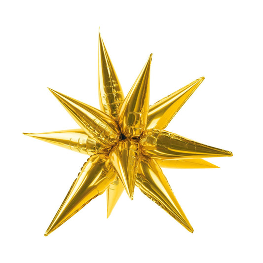 27.5" Gold Star Burst Balloon