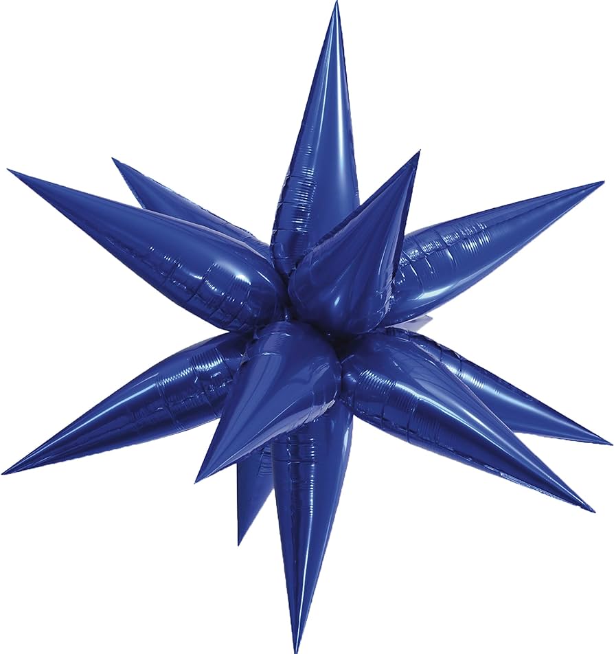 27.5" Royal Blue Star Burst Balloon