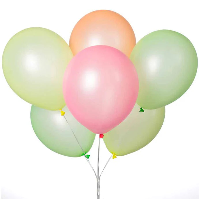 10pcs 12" Neon Color Helium Balloons