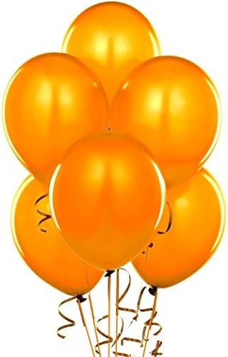 10pcs 12" Pumpkin Orange Helium Balloons