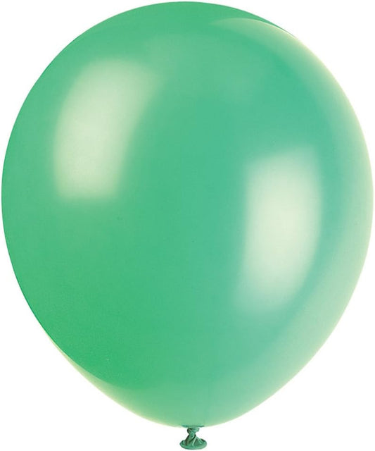 10pcs 12" Emerald Green Helium Balloons