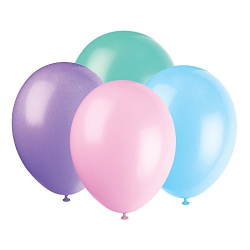 10pcs 12" Assorted Pastel Color Helium Balloons