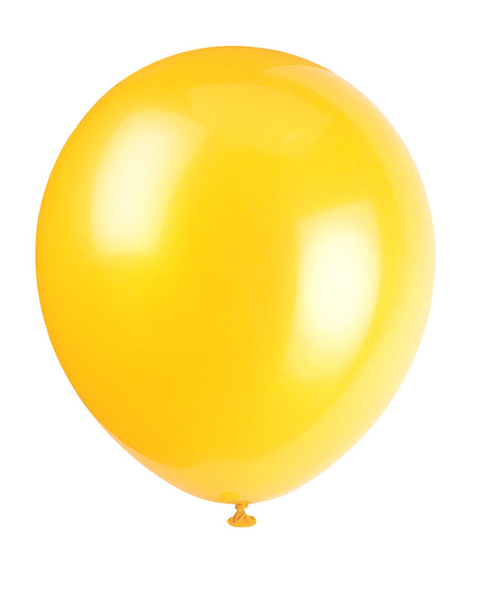 20pcs 9" Helium Balloons (Yellow)