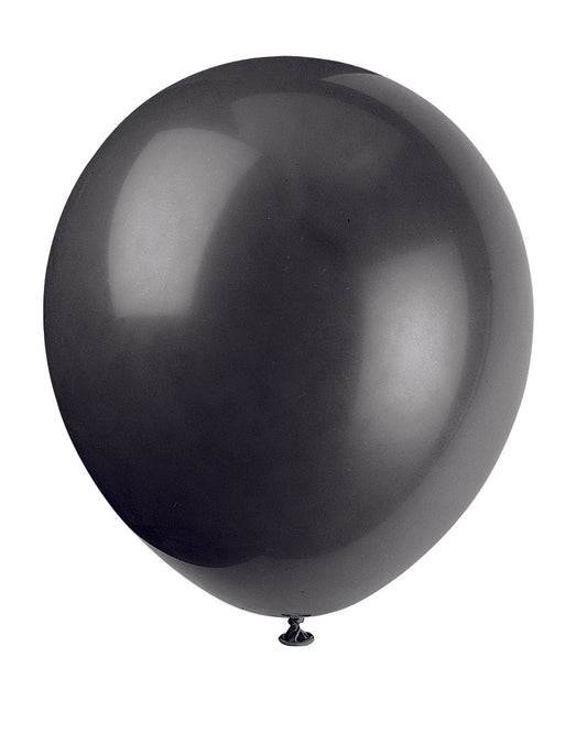 20pcs 9" Black Balloons (Helium)