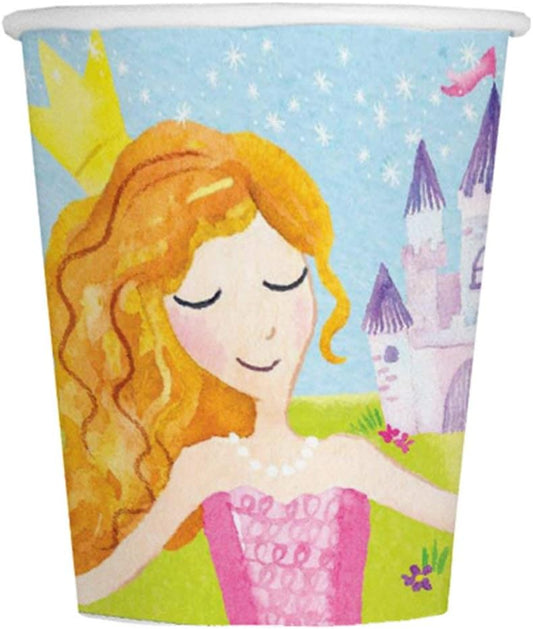 8pcs 9oz Magical Princess Paper Cups