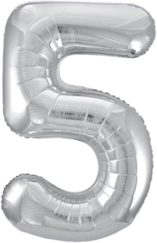 34" #5 Balloon (Silver)