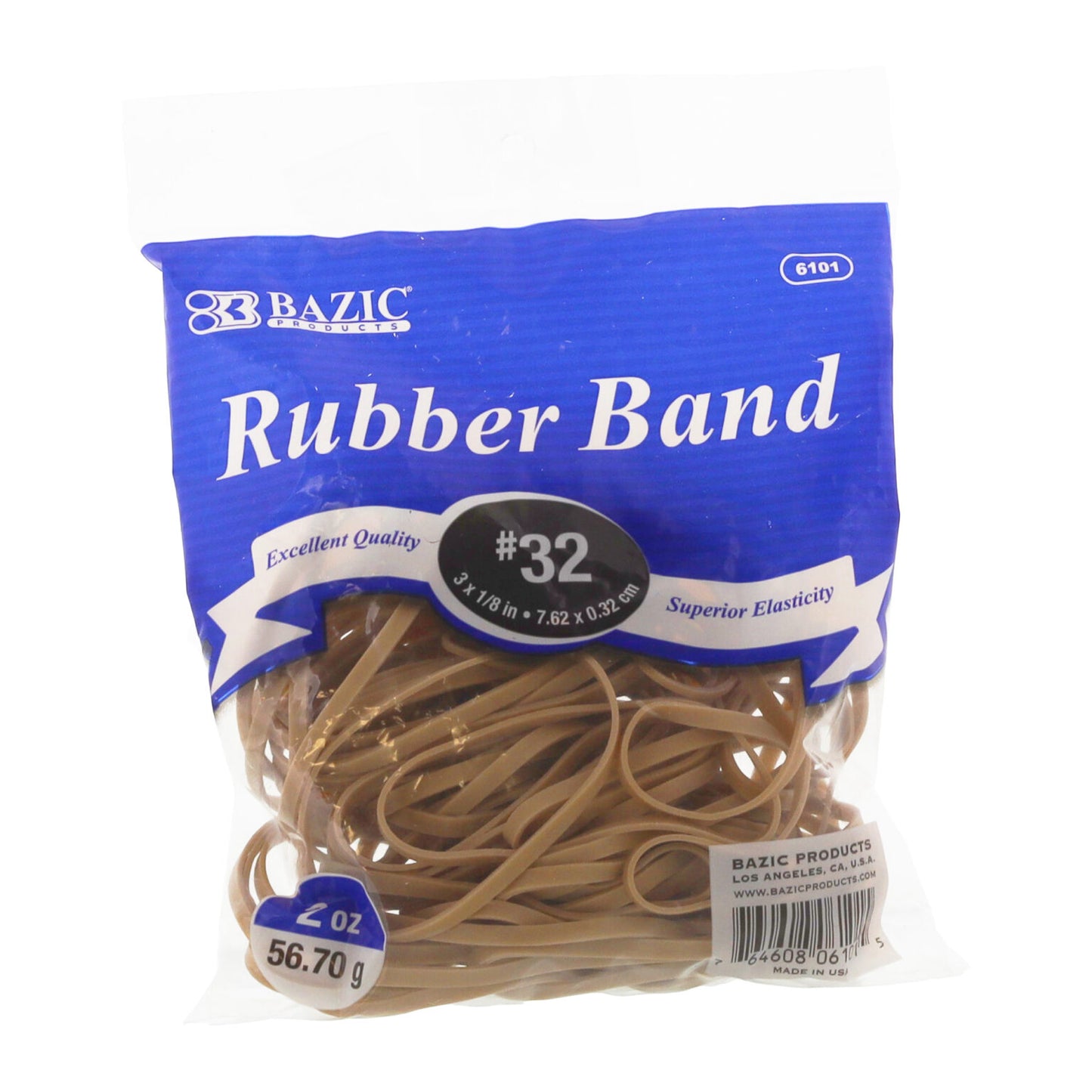 2oz #32 Rubber Bands 3x1/8in