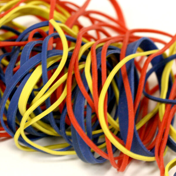 2oz Assorted Size & Color Rubber Bands