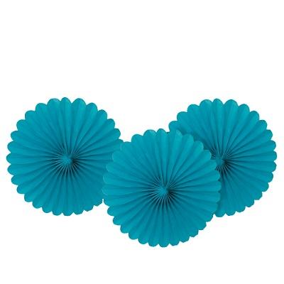 3pcs 6" Mini Fans (Teal)