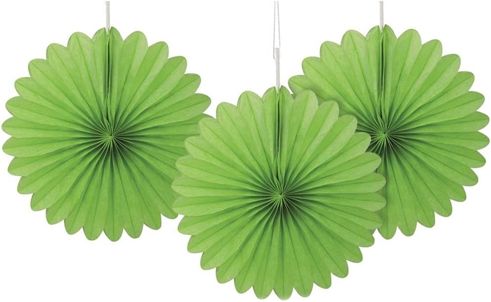 3pcs 6" Mini Fans (Lime Green)