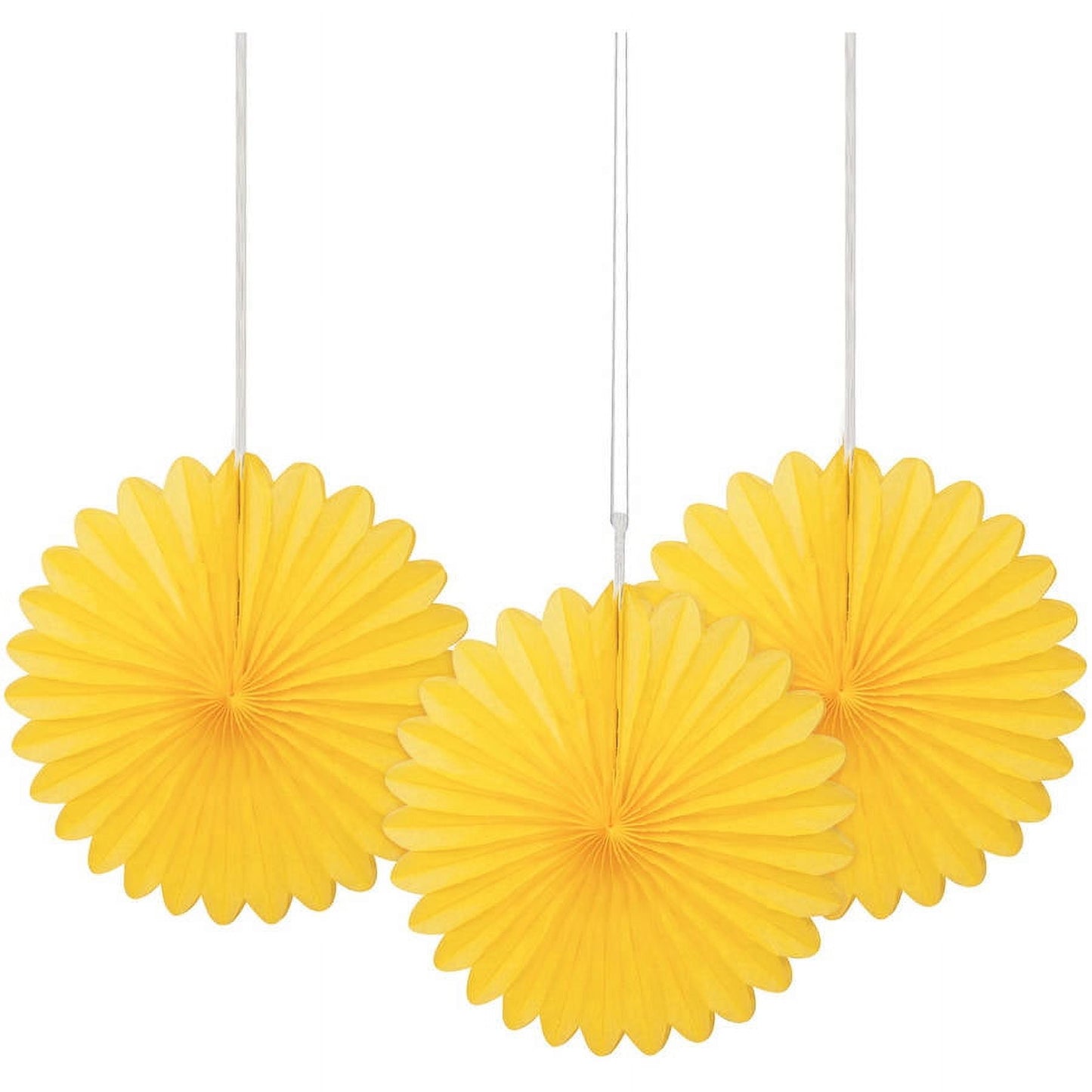 3pcs 6" Mini Fans (Yellow)