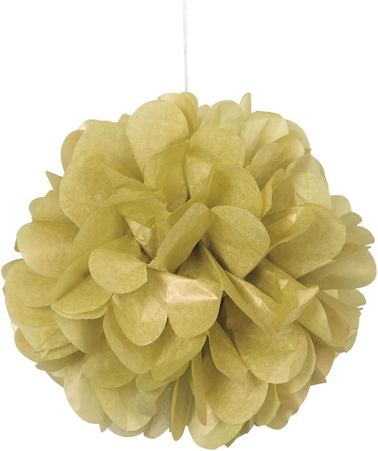 3pcs 9" Mini Puff Balls (Gold)