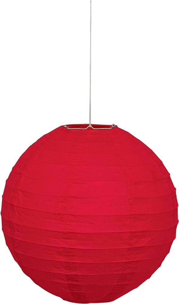 1pc 10" Paper Lantern (Red)