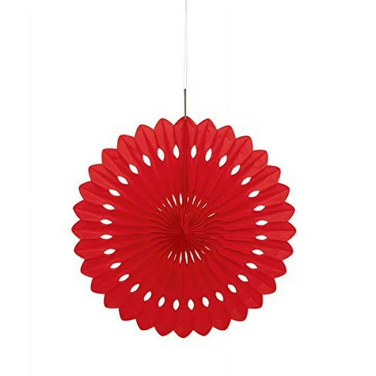 1pc 16" Decorative Fan (Red)