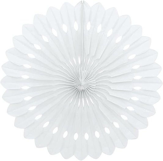 1pc 16" Decorative Fan (White)