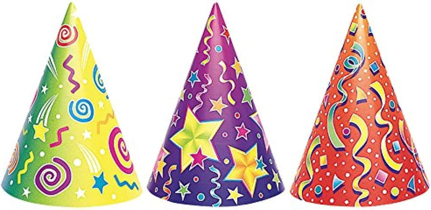 6pcs Kaleidoscope Party Hats