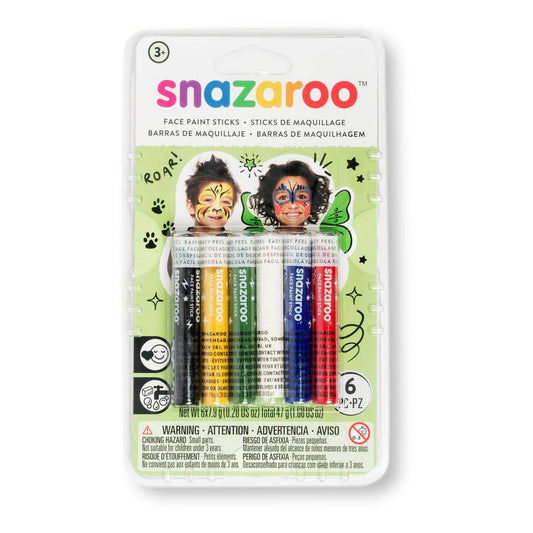 6pcs Snazaroo Face Paint Sticks