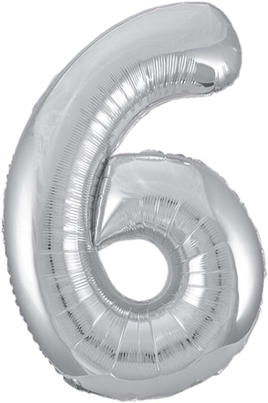 34" #6 Silver Balloon (Helium)