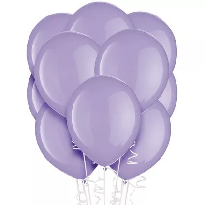 72pcs 12" Spring Lavender Balloons (Helium)