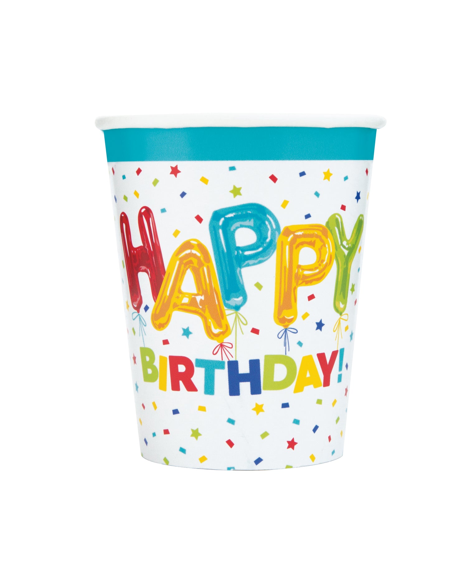 8pcs Happy Balloon Birthday 9oz Cups