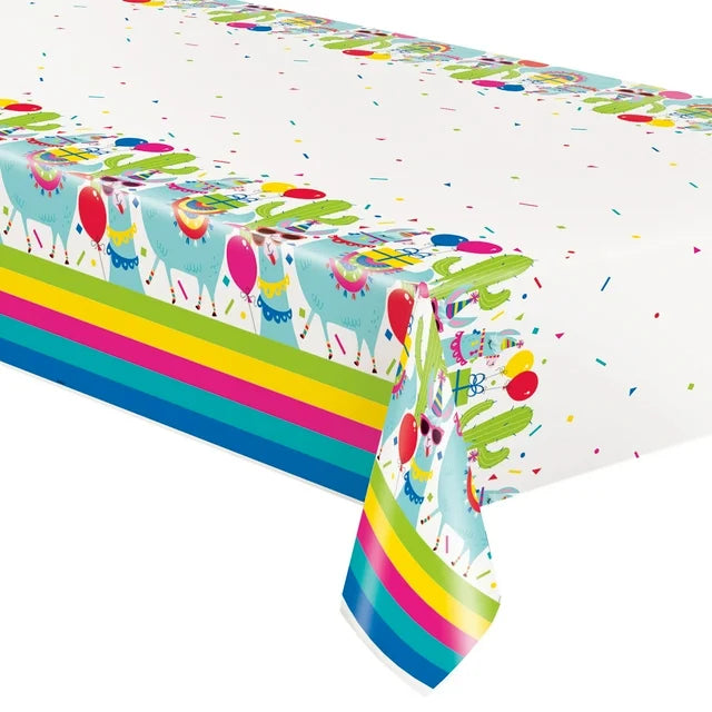 1pc Llama Birthday Tablecover